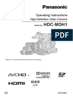 Panasonic HDC-MDH1 Manual