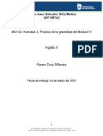 MIV-U2- Actividad 3. Práctica de La Gramática Del Módulo IV