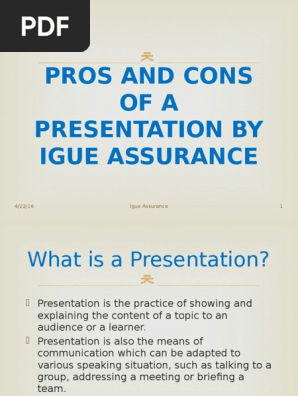 Pros and Cons