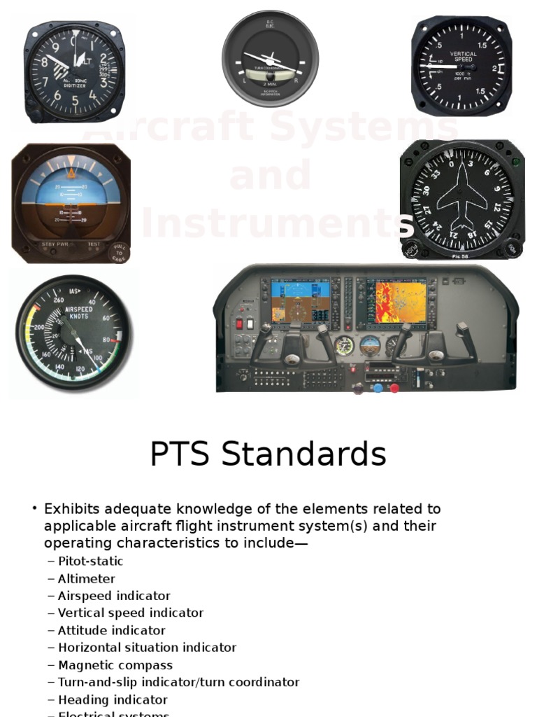 Aircraft Instrument Systems Altimeter Aircraft