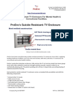Suicide Resistant TV Enclosure by ProEnc