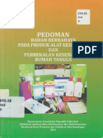 Pedoman Bahan Berbahaya Pada Produk Alat Kesehatan Dan Perbekalan Kesehatan Rumah Tangga 2012