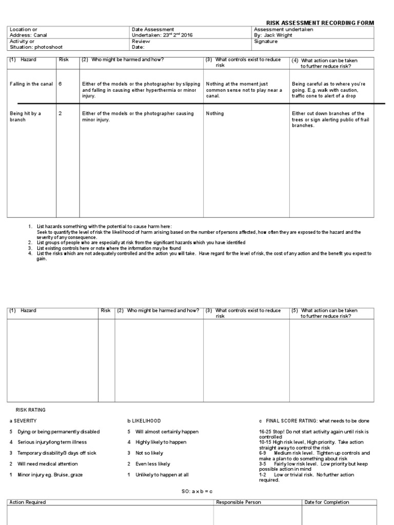 Risk Assessment Location 1 PDF