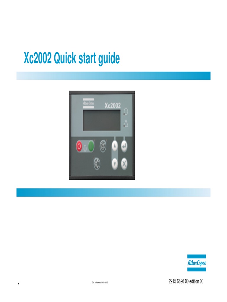 XC2002 Controller Quick Start Guide | PDF | Timer | Icon (Computing)