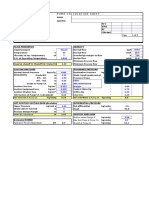 Pump calculation sheet analysis