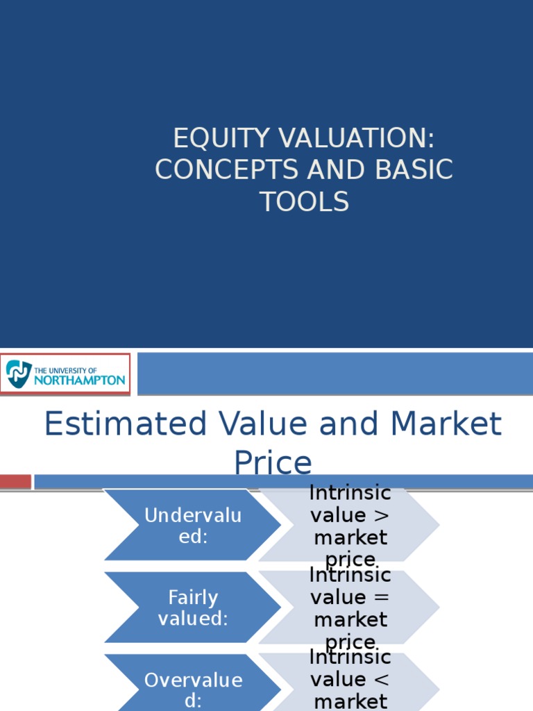 Equity Valuation Concepts And Basic Tools Cfa Ch 10 Pdf Stock