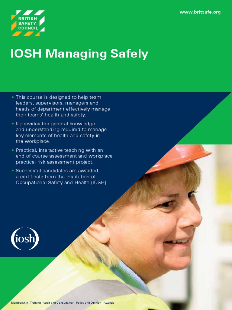 IOSH Managing Safely Course Overview | PDF | Educational Technology ...