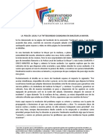 La Policía Local y La "In"seguridad Ciudadana en Sanlúcar La Mayor