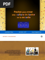 pautas para crear una cultura inclusiva en la escuela