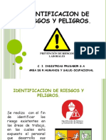 Identificacion de Riesgos y Peligros.