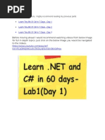 Learn Tiny Bit of C# in 7 days -  Day2