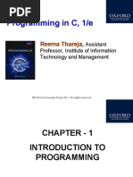 Programming in C 1e