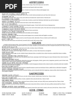 The Cowfish Atlanta Menu