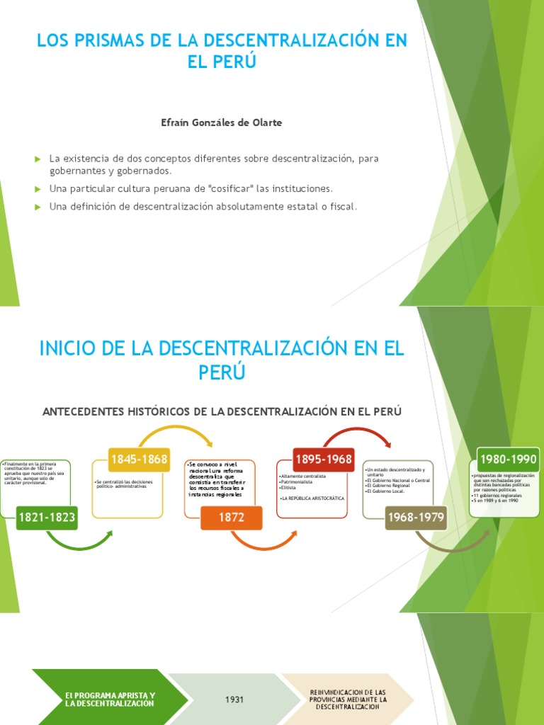 Descentralización en El Perú PDF Federación Estado (política)
