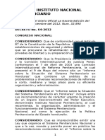 Ley y Reglamento Del Sistema Nacional Penitenciario Media Carta