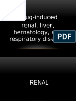 Drug-Induced Renal, Liver, Hematology, and Respiratory Disease