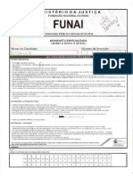 Prova Objetiva Indigenista Especializado Funai 2010 Cetro