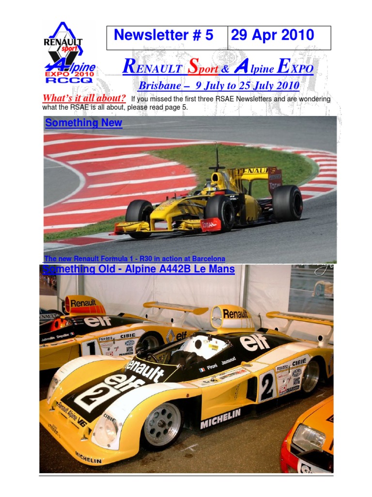 Rsae 10 Newsletter 5 24 Hours Of Le Mans Auto Racing