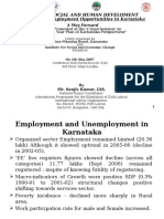 Employment, Unemployment in Karnataka without photoes.ppt