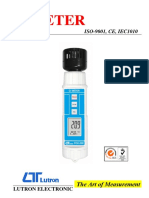 O Meter: ISO-9001, CE, IEC1010