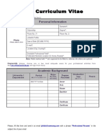 Samsung Electronics Curriculum Vitae