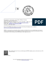 Author(s) Amartya Kumar Sen - Distribution, Transitivity and Little's Welfare Criteria