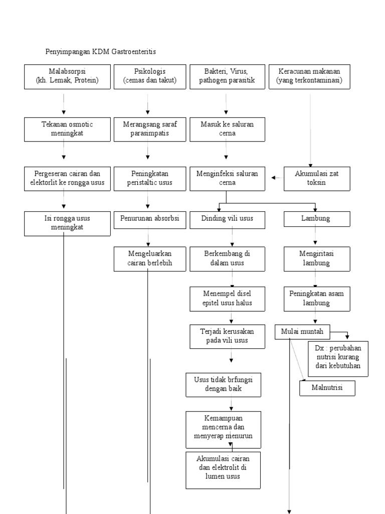 Penyimpangan KDM Gastroenteritis dan Dampaknya | PDF