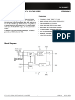 Spread Spectrum Clock Synthesizer: Datasheet