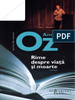 Amos Oz - Rime despre viata si moarte