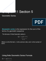 11 5 Geometric Series