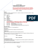 Commissioning of Communications Systems Specification