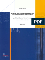 Predicting the Saturated Hydraulic Conductivity in soils