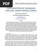 Download Cara Memperkuat Keamanan Dari Dmz by Aji Setiyo Soekarno SN31013173 doc pdf