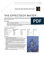 The Effects of Water: PHB, Supplement