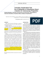 A Randomized, Controlled, Double-Blind Trial of The Adjunct Use of Clebopride in Polyethylene Glycol Electrolyte (PEG) Solution For Colonoscopy Preparation PDF
