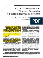 Traçando Fronteiras: Florestan Fernandes e A Marginalização Do Folclore