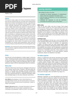 Cardiopulmonary Bypass: Learning Objectives