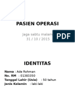 Laporan Operasi 31 Okt 2015