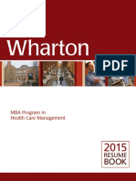 Wharton _ 2015 Resume Book