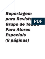 Página/Revista - Grupo de Teatro para Atores Especiais