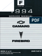 1994 Chevrolet Camaro & Pontiac Firebird Service Manual Volume 2