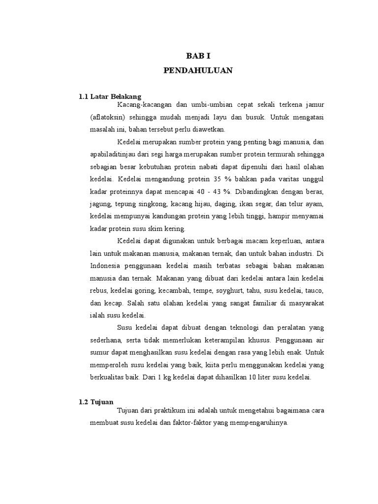Pembahasan Susu Kedelai