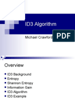 ID3 Algorithm: Michael Crawford