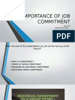 Job Commitement