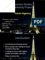 Business Studies Marketing Project: Travel Agency