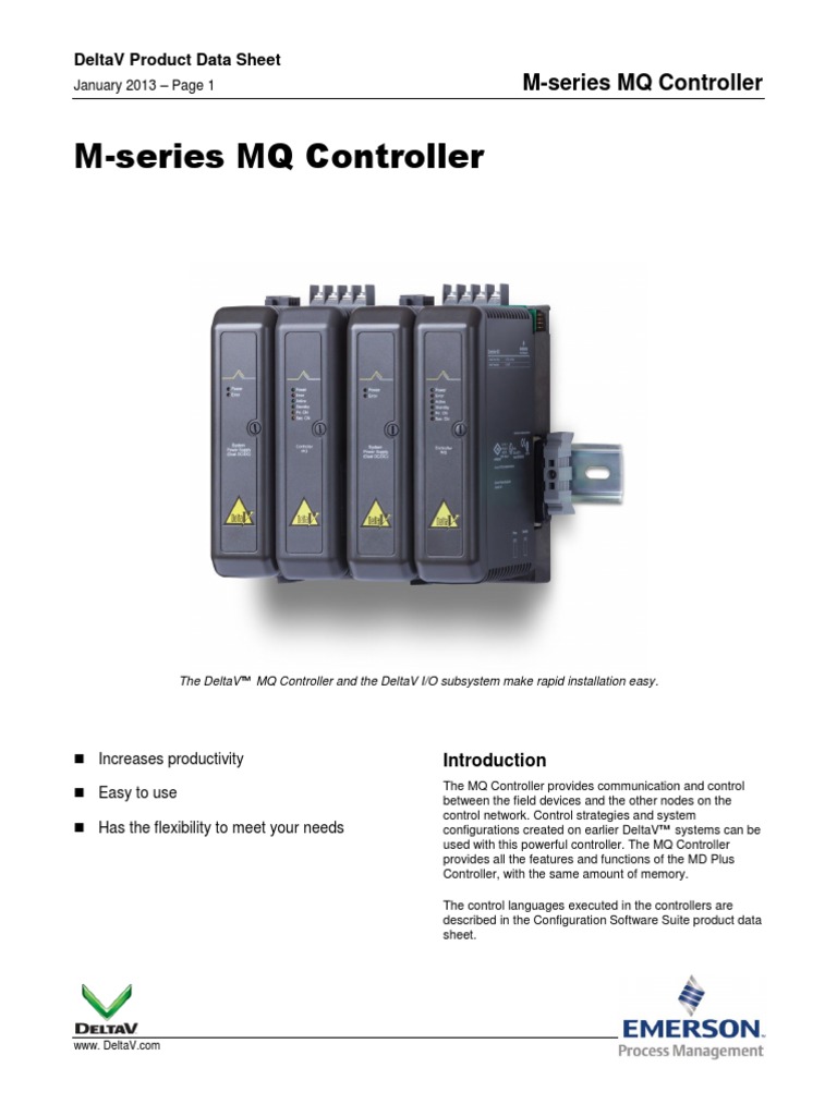 メモリー m' DeltaV M-Series MQ Controller PDS | PDF | Input/Output | Computer