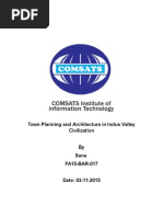 Town Planning and Architecture in Indus Valley Civilization