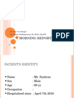 Morning Report: Doctor in Charge: Dr. Enita Rakhmawati K, M.SC, SP - PD