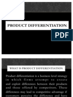 Product Differentiation