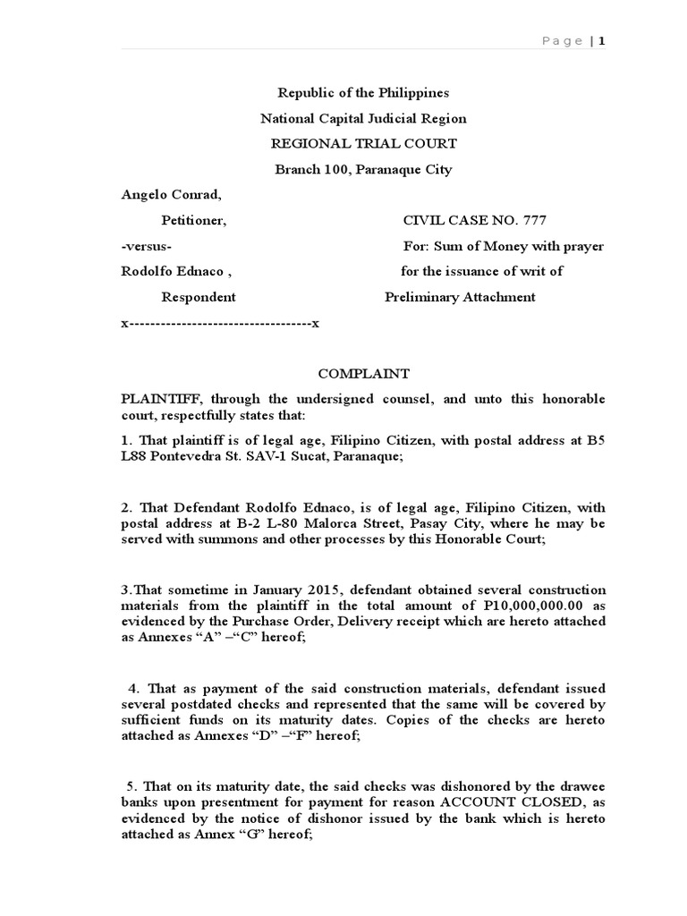 Legal Forms Affidavit Lawsuit